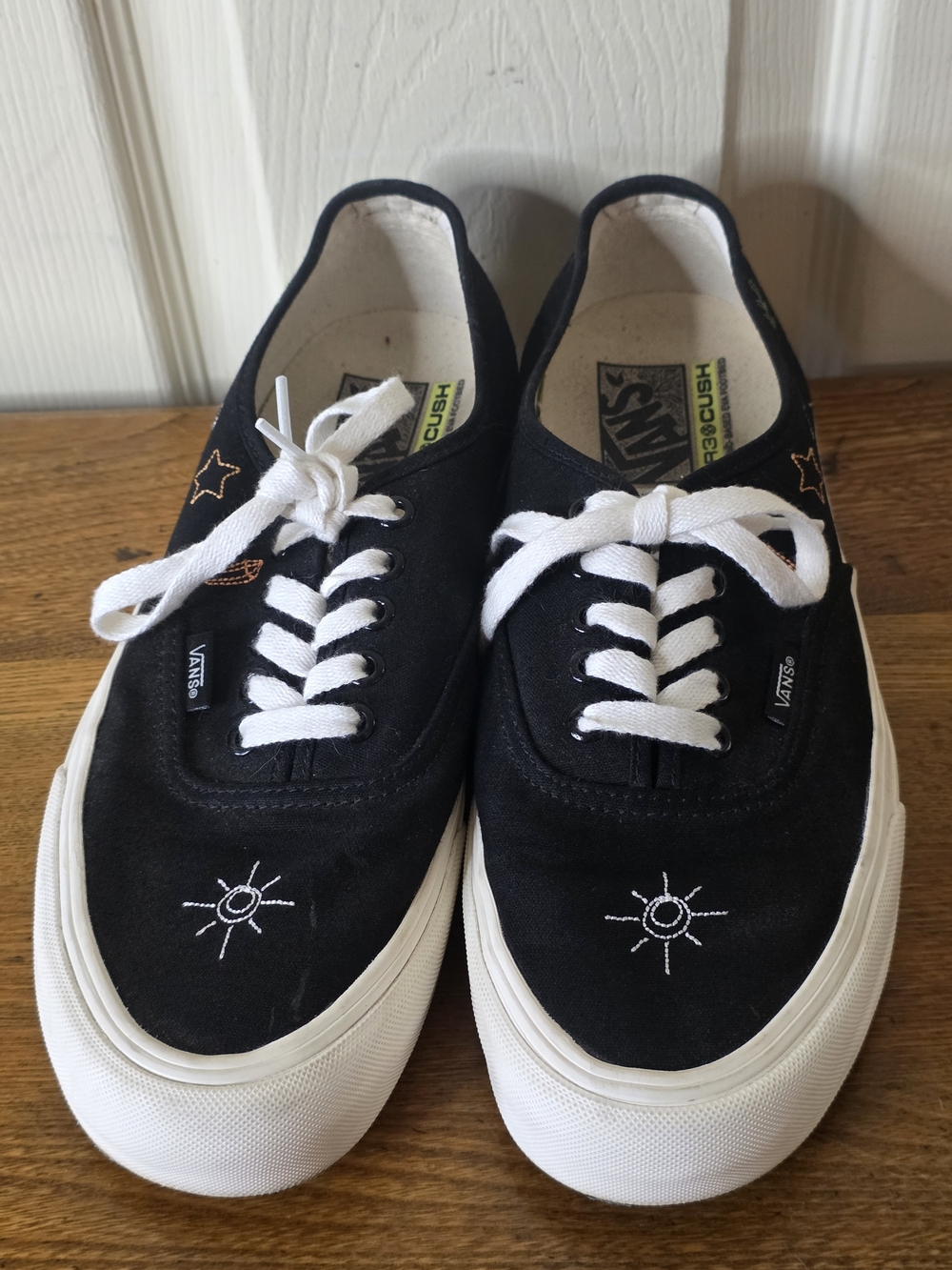 Vans Authentic VR3 SF Embroidered Doodles Black Sneaker Men 9 Women 10.5